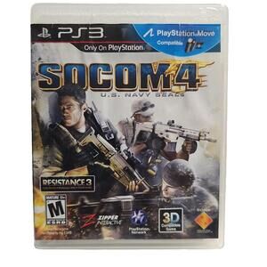 SOCOM 4 U.S. Navy SEALs 3D Compaitable (Sony PlayStation 3, PS3) – Preowned